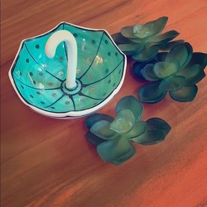 Anthropologie Ceramic Umbrella Ring Dish